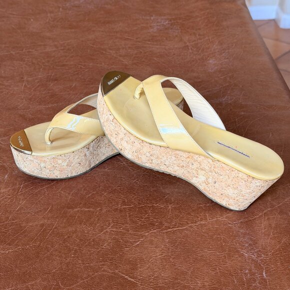 Jimmy Choo Pathos Patent Leather Wedges 36.5 - Picture 10 of 15